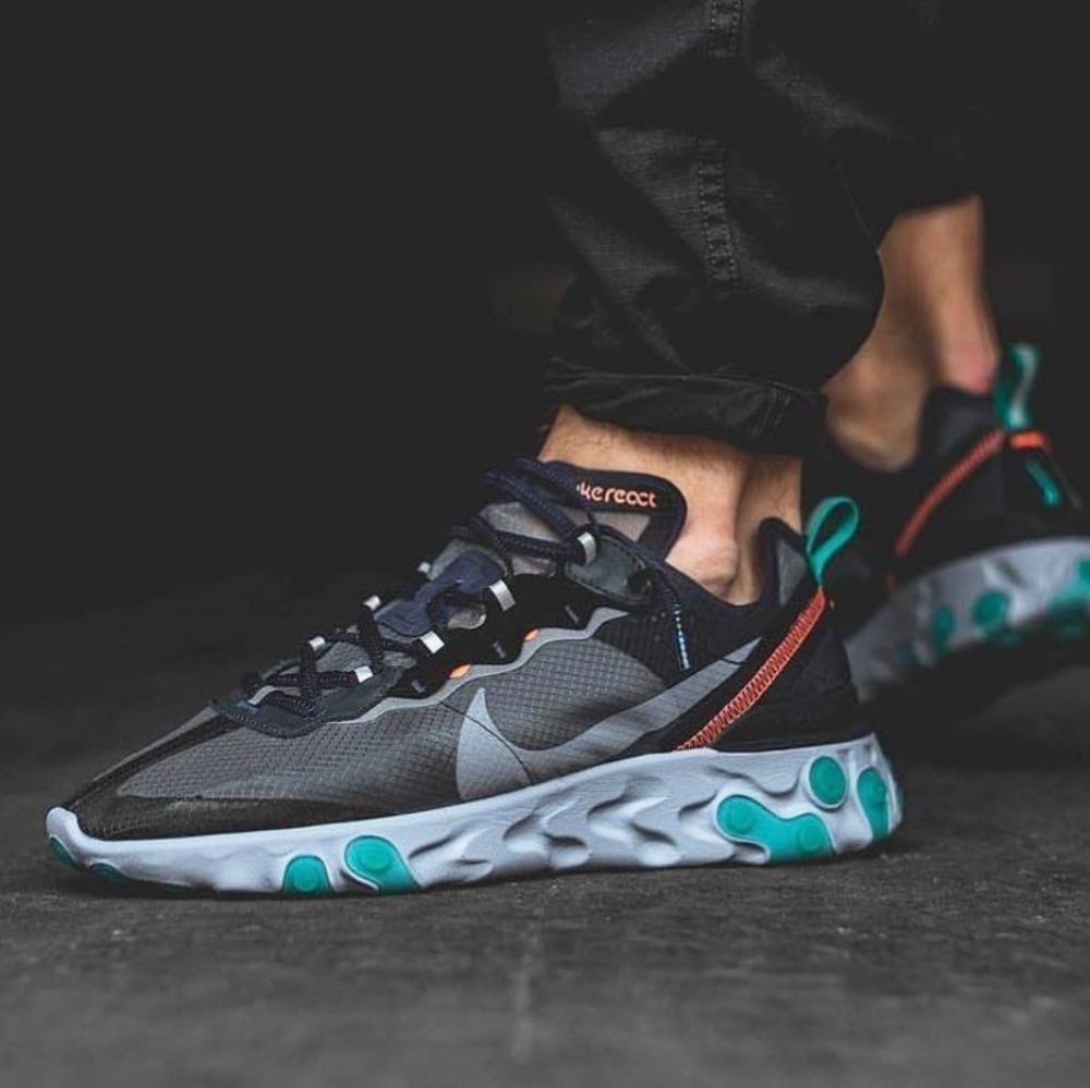 Nike React Element 87 Neptune Green